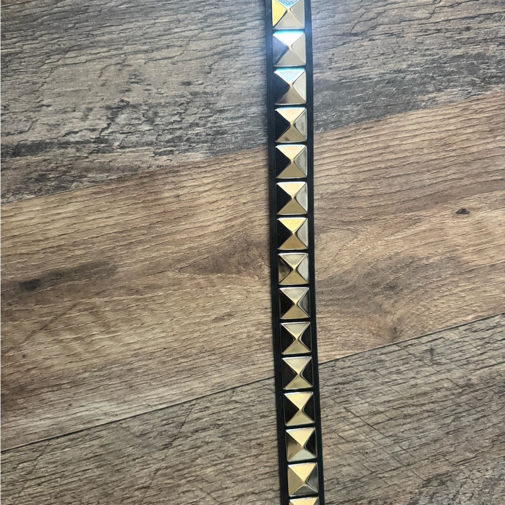 Wild Fable Black Belt with Silver Pyramid Studs - Picture 3 of 11